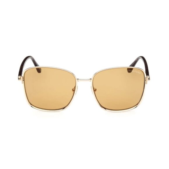 NEW TOM FORD SUNGLASSES GOLD WOMEN SQUARE EYEWEAR